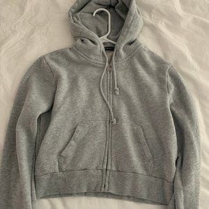 grey brandy melville crystal hoodie